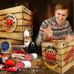 Gourmet geschenke für männer |Gourmet geschenkkorb | Kiste mit Brecheisen