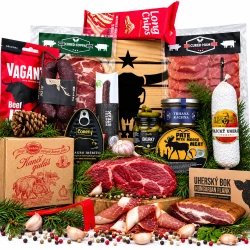 Gourmet geschenke für männer |Gourmet geschenkkorb | Kiste mit Brecheisen