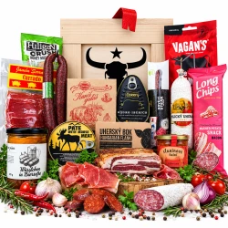 Gourmet geschenke für männer |Gourmet geschenkkorb | Kiste mit Brecheisen