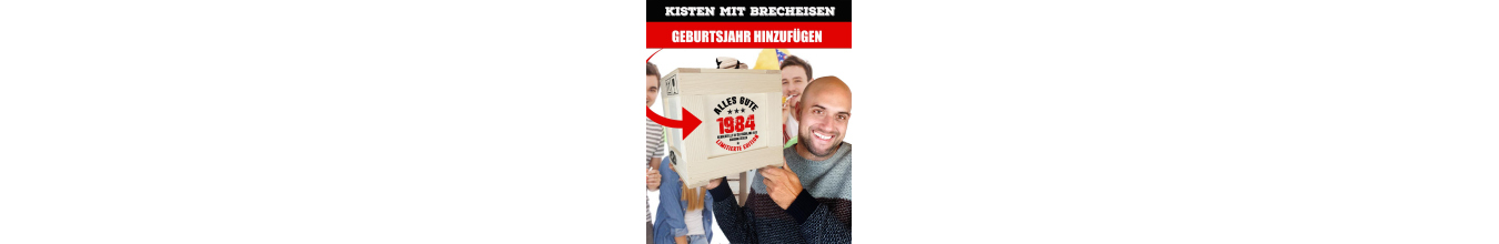 holzkiste mit brecheisen |   Geschenkkörbe für Männer