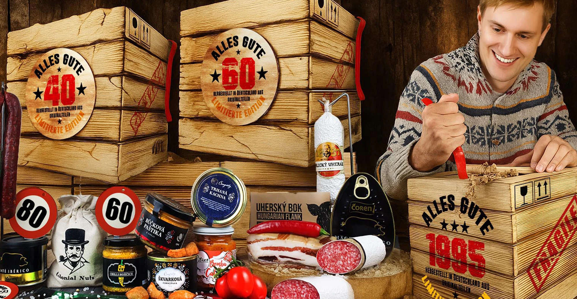 Kiste mit Brecheisen